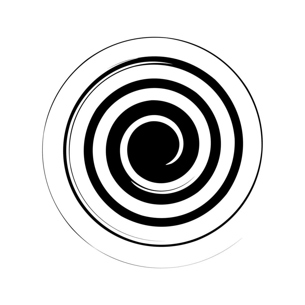 abstrait spirale esquisser vecteur