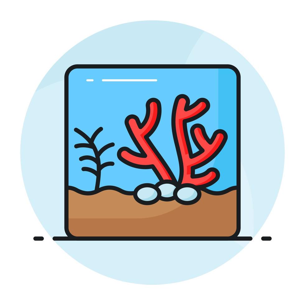 un incroyable vecteur de corail récif dans moderne style, facile à utilisation icône dans la toile, mobile applications et présentation projets