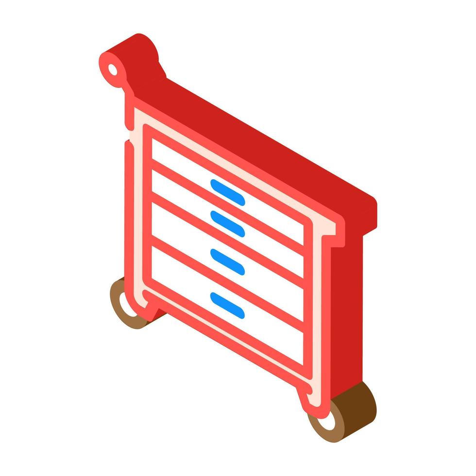 boîte à outils garage isométrique icône vecteur illustration