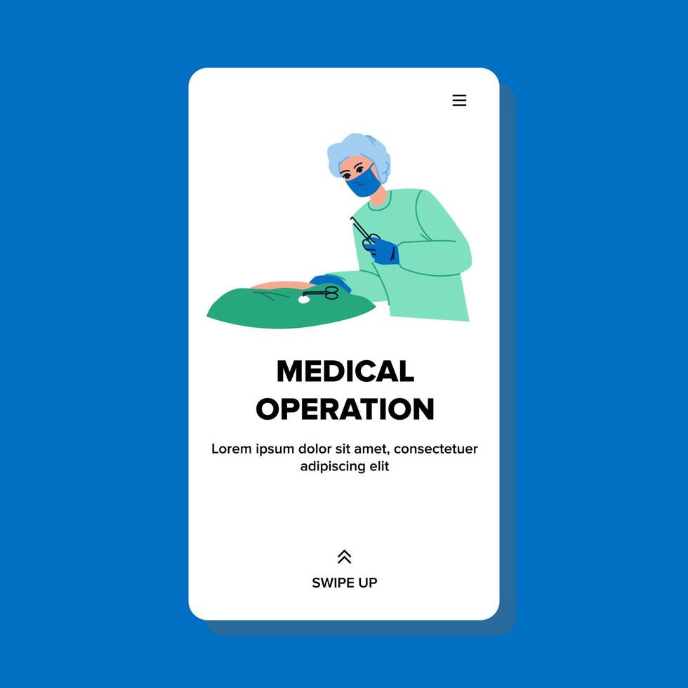 médical opération vecteur