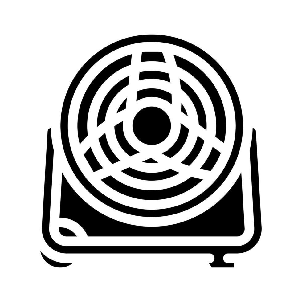 utilitaire ventilateur garage outil glyphe icône vecteur illustration