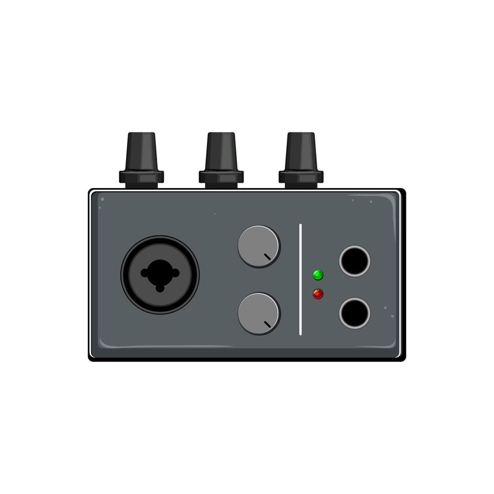 chanson l'audio interface dessin animé vecteur illustration