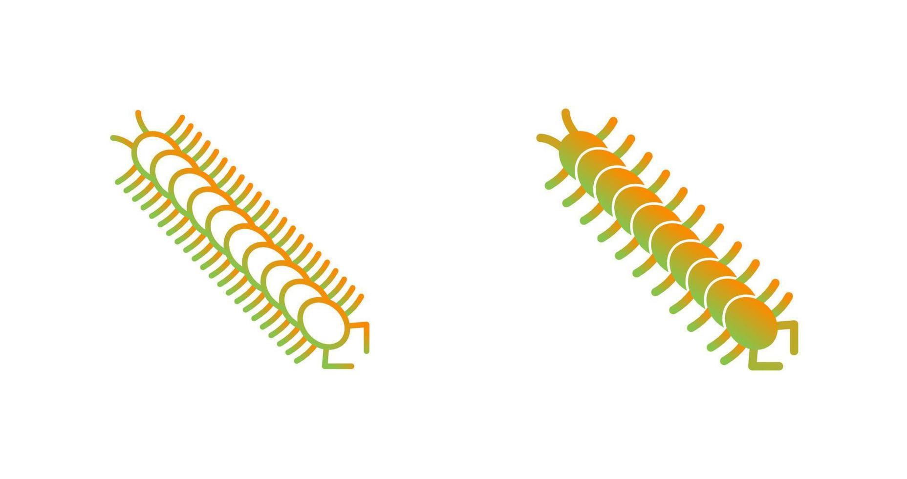 icône de vecteur de mille-pattes