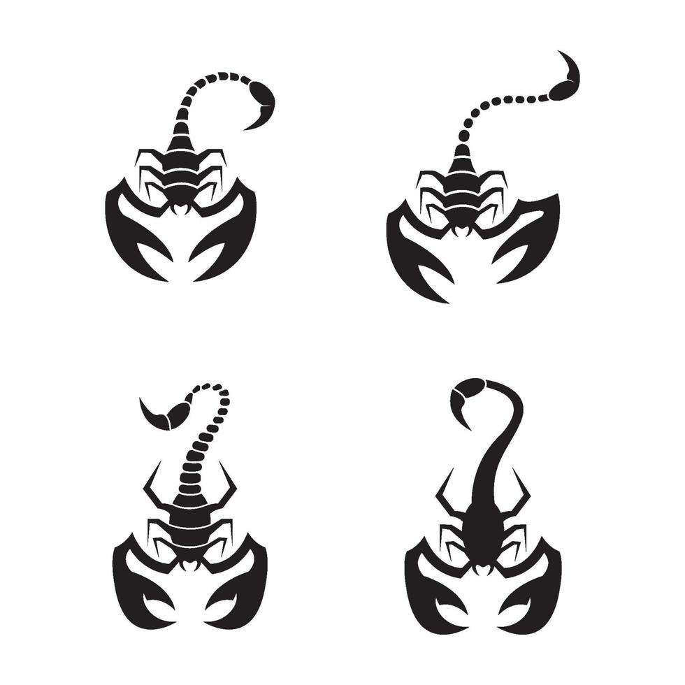 illustration des images du logo scorpion vecteur