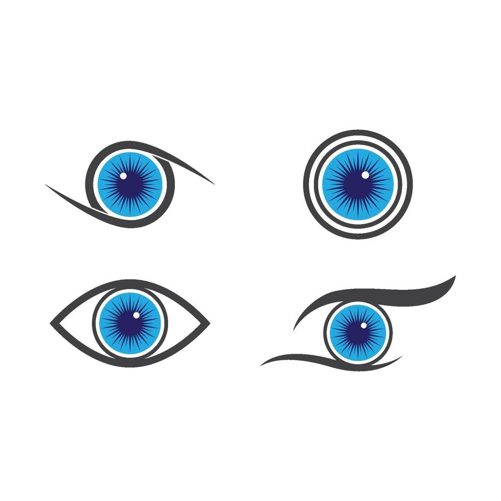 images de logo de soins oculaires vecteur