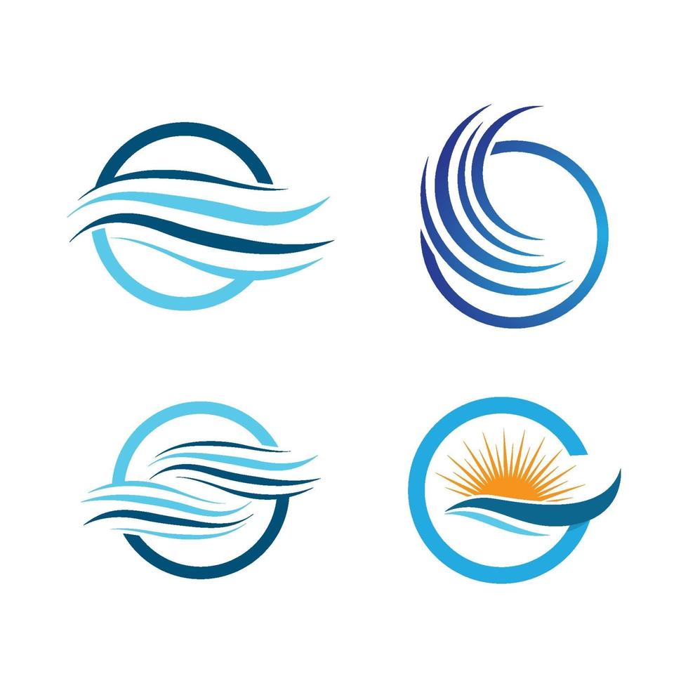 images de logo de vague d'eau vecteur