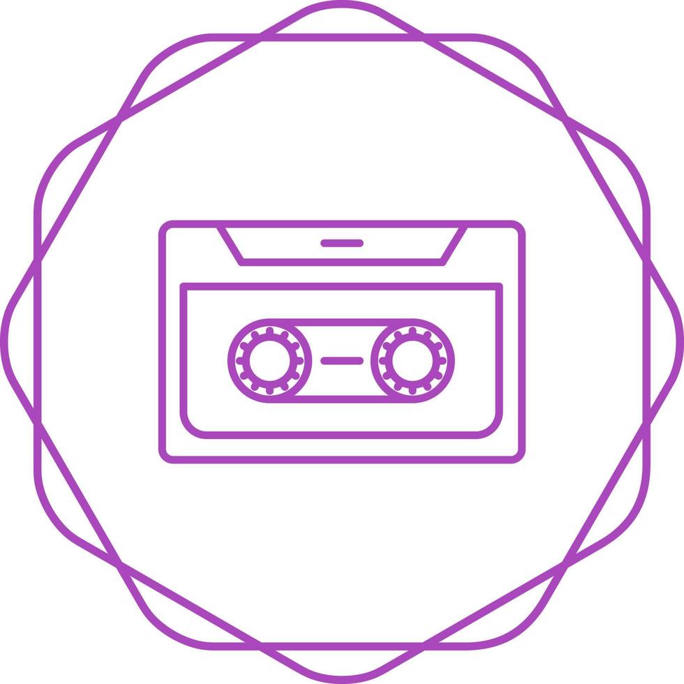 icône de vecteur de cassette