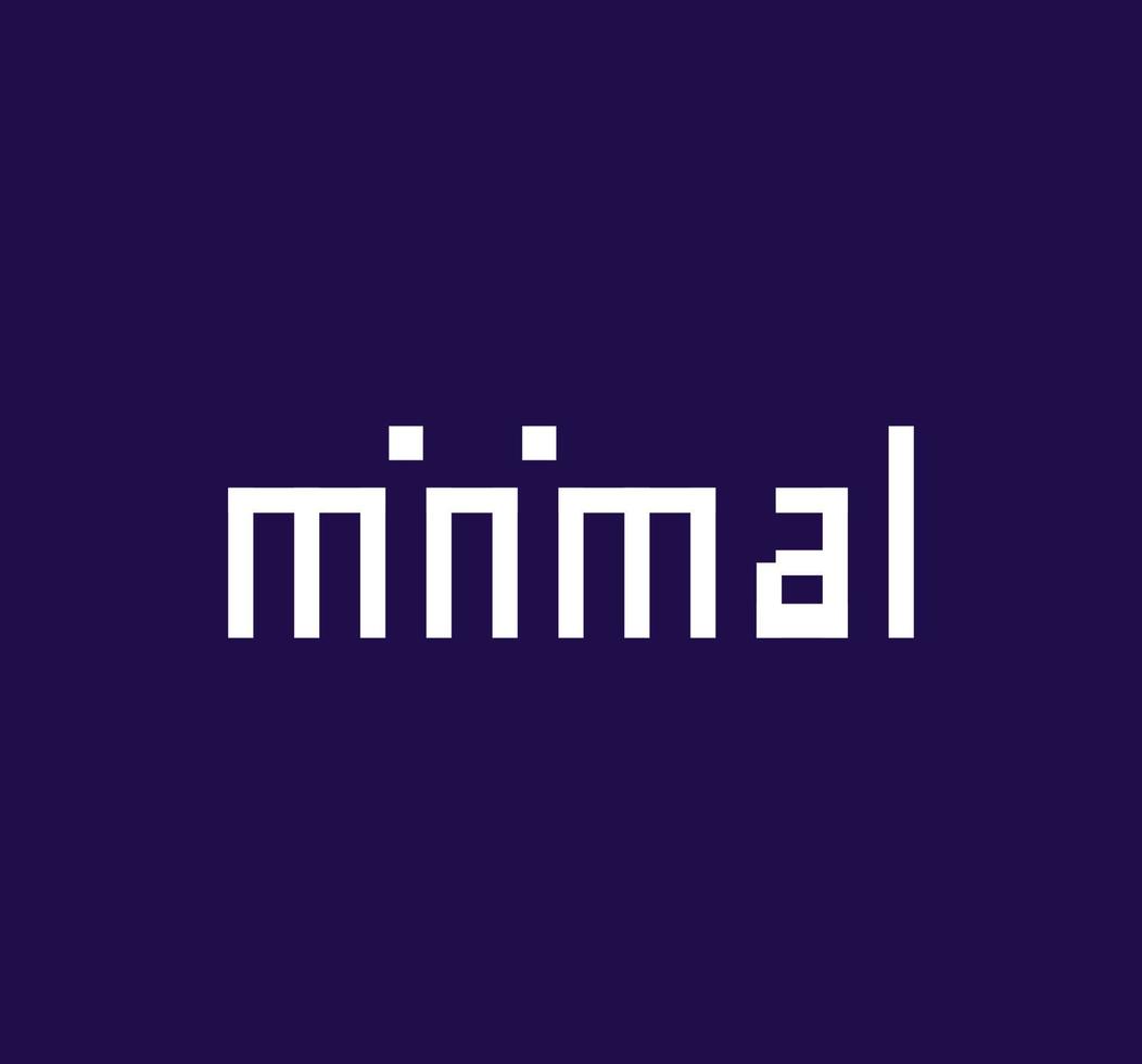 minimal typographique logo. Facile conception. parfait minimal logo modèle. vecteur. vecteur