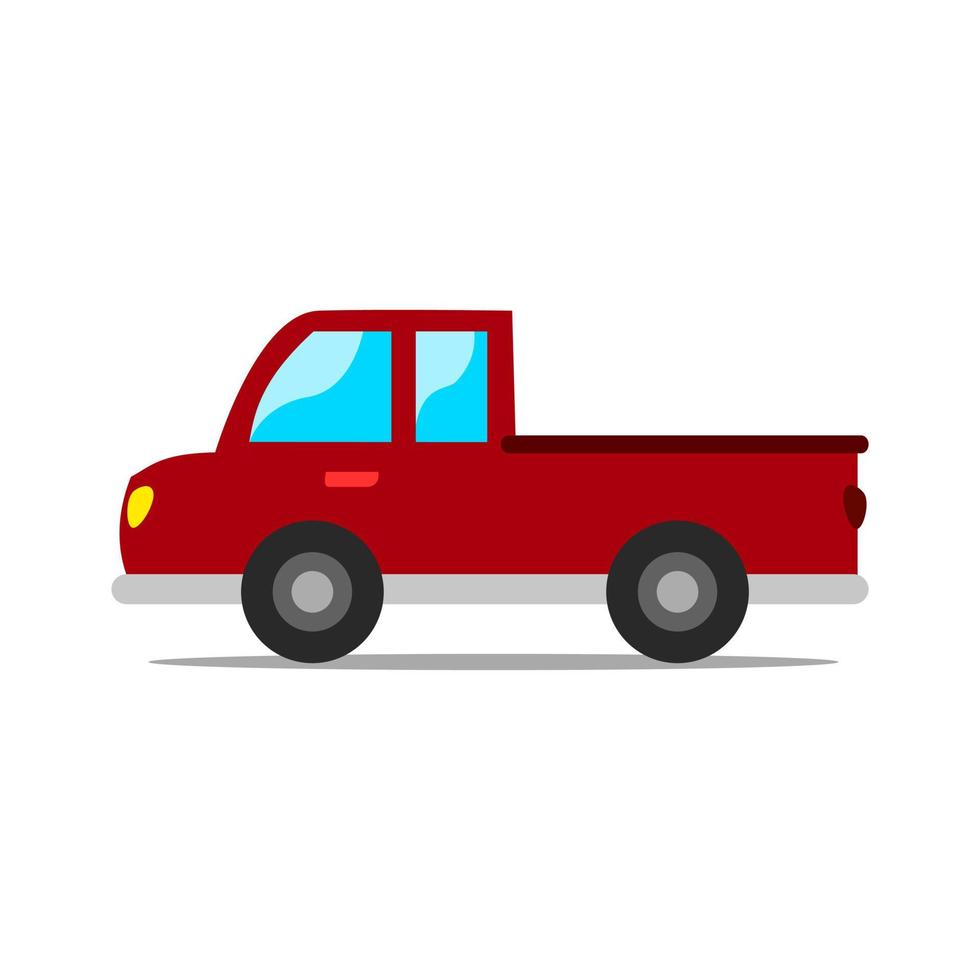 illustration de une un camion dans rouge pour une enfants livre vecteur