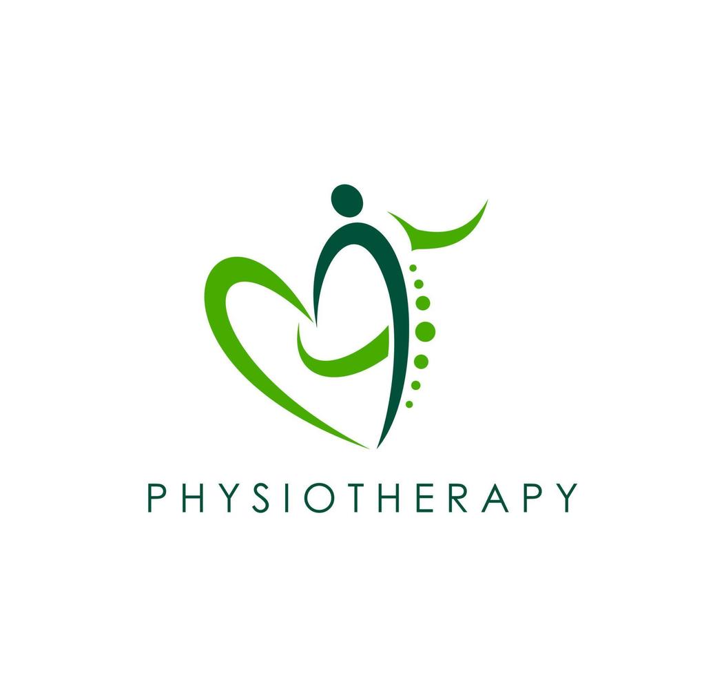 physiothérapie pratique, chiropratique massage icône vecteur