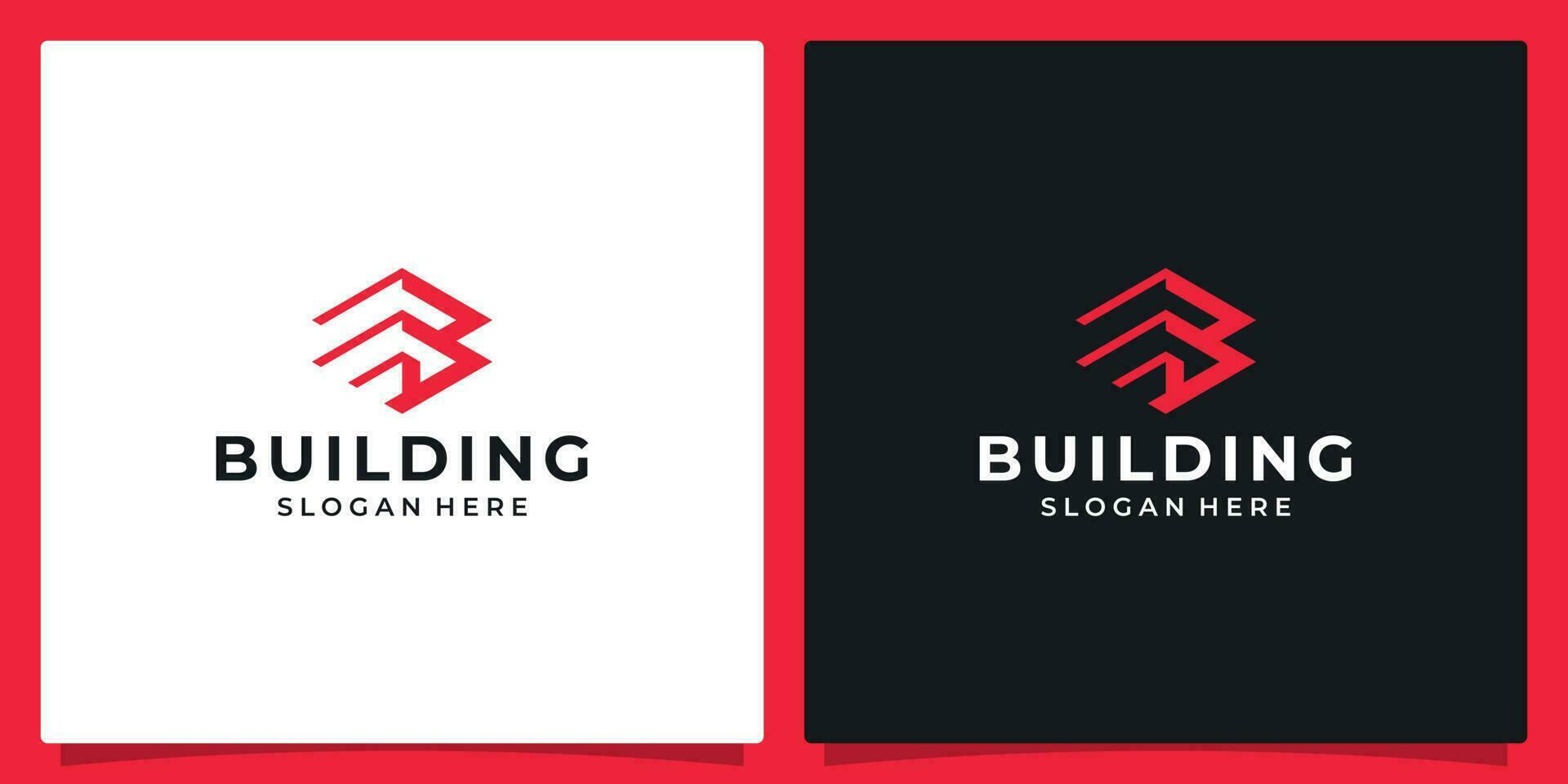 lettre b avec le forme de le bâtiment logo conception vecteur. très adapté pour bâtiment ou réel biens entreprises. vecteur