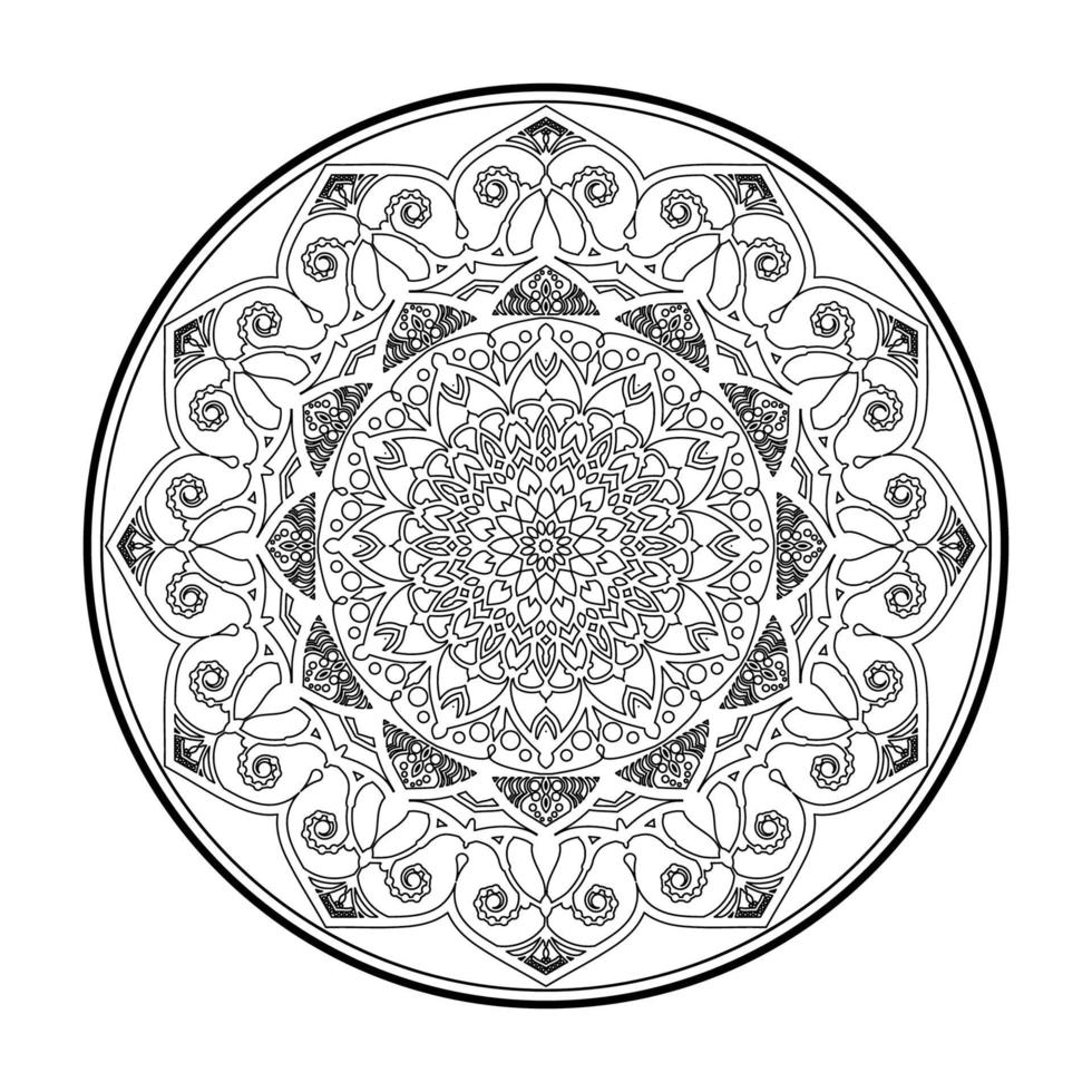 conception de mandala de luxe vecteur