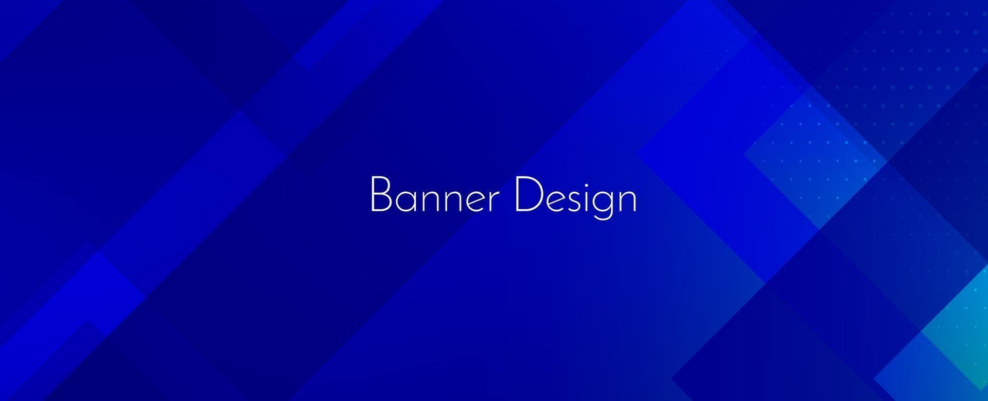 fond de conception abstraite géométrique bleu décoratif bannière moderne vecteur