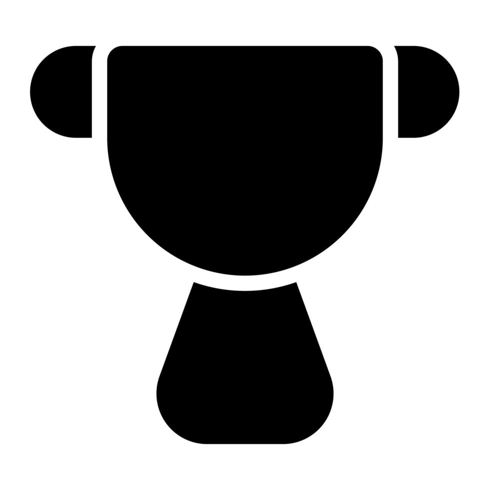 trophée de utilisateur interface solide icône ensemble vecteur