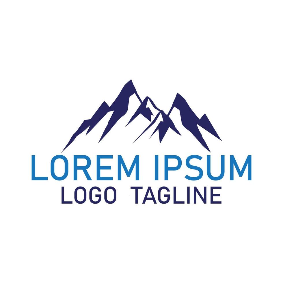 Montagne icône signe logo conception. vecteur