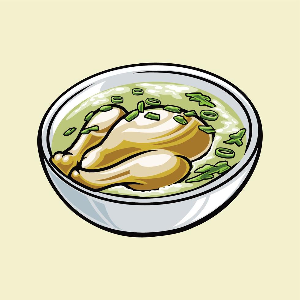 samgyetang nourriture vecteur