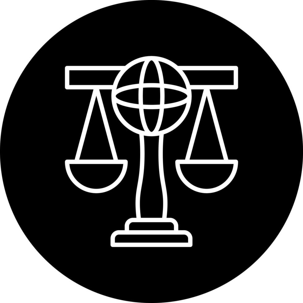 international loi vecteur icône style