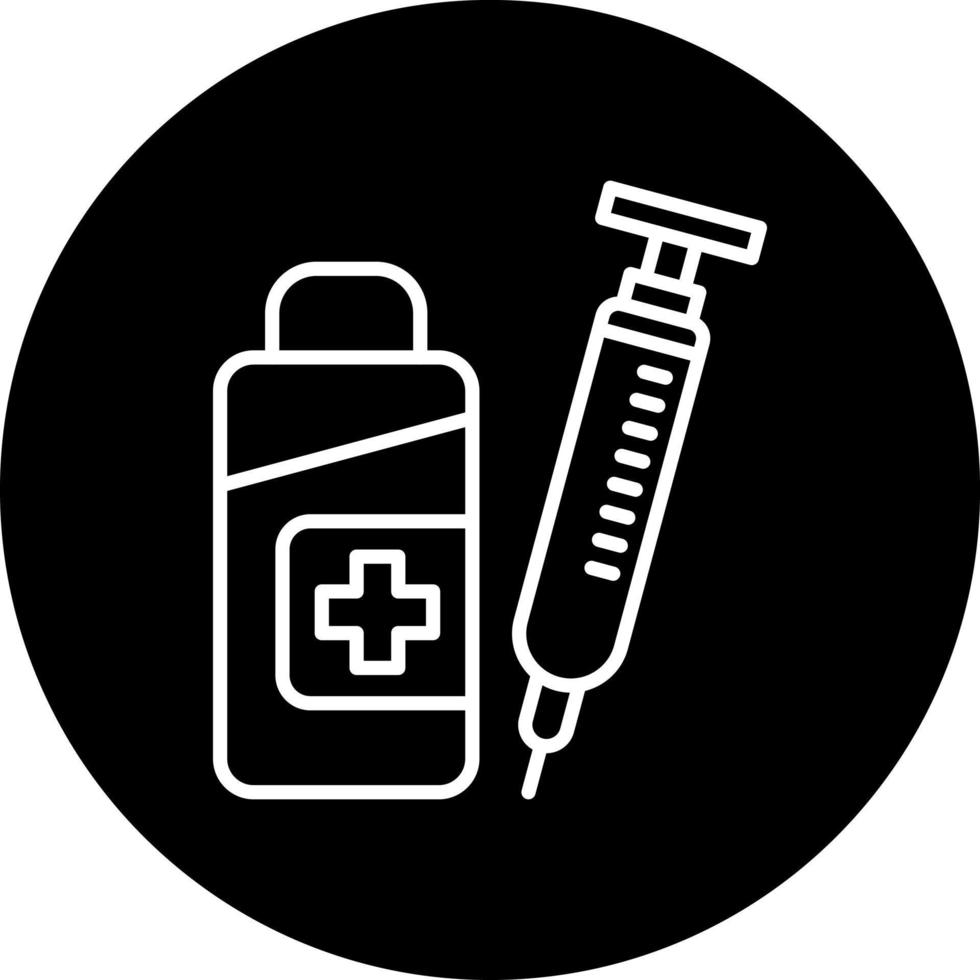 vaccin vecteur icône style