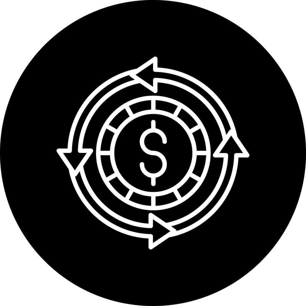 circulaire économie vecteur icône style
