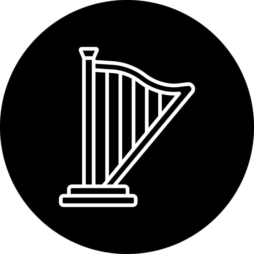 harpe vecteur icône style