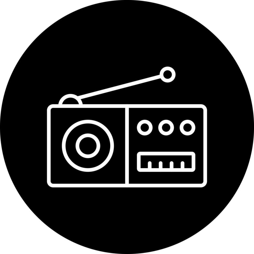 radio vecteur icône style