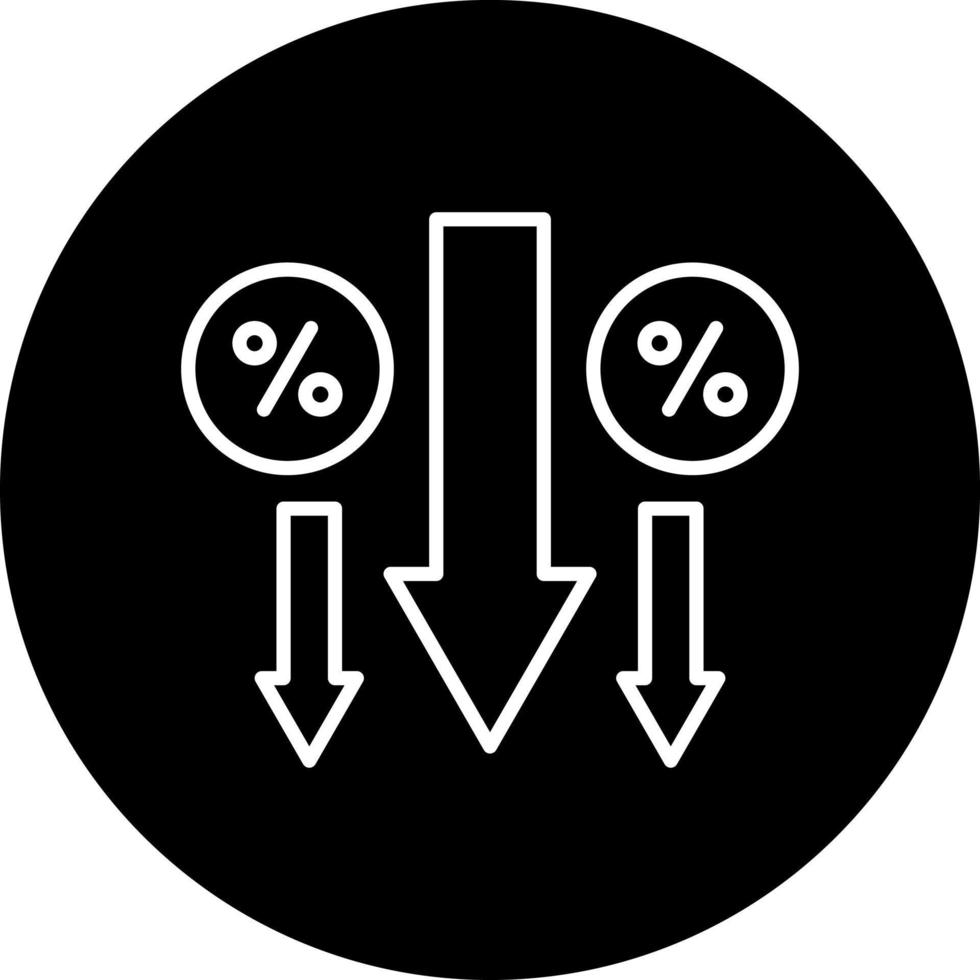 aujourd'hui les taux vecteur icône style