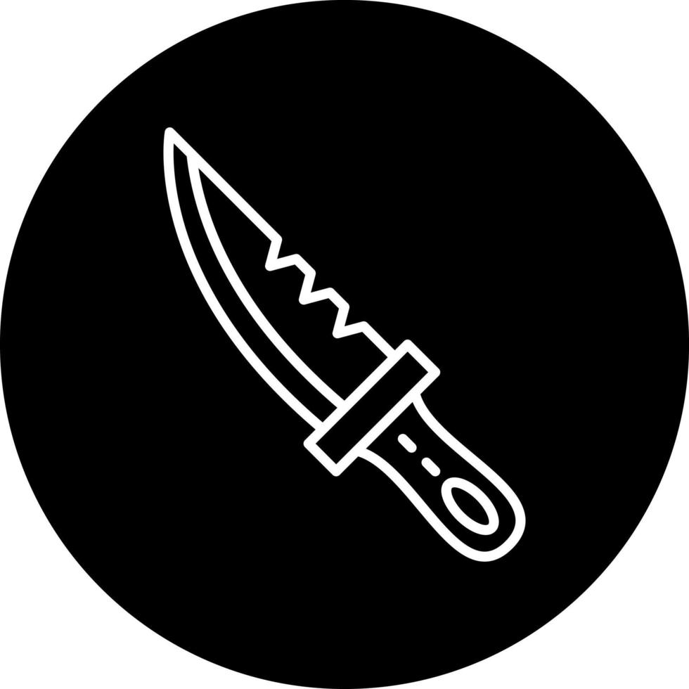plongée couteau vecteur icône style