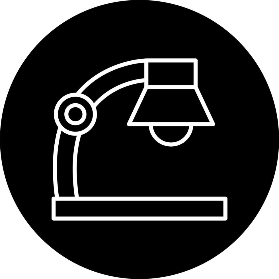 bureau lampe vecteur icône style