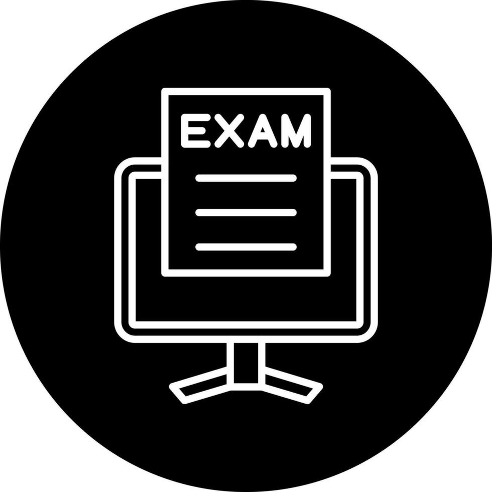 en ligne examen vecteur icône style