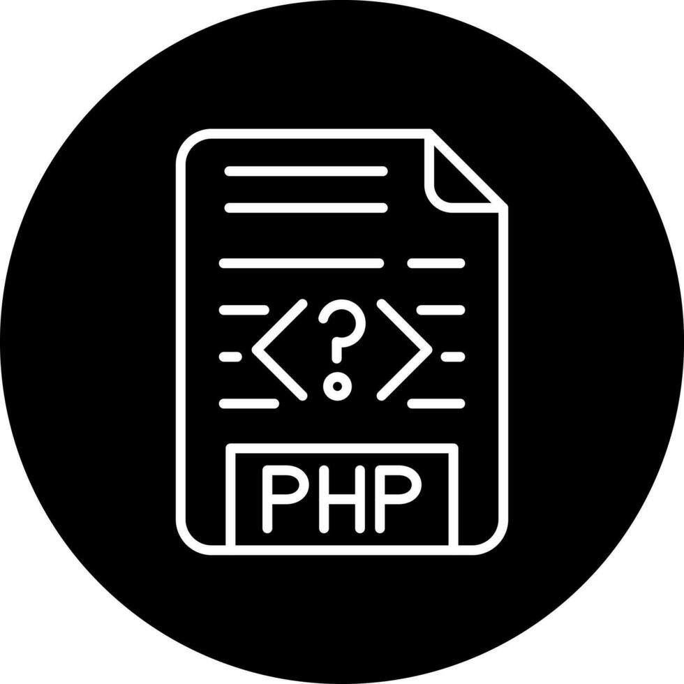 php fichier vecteur icône style