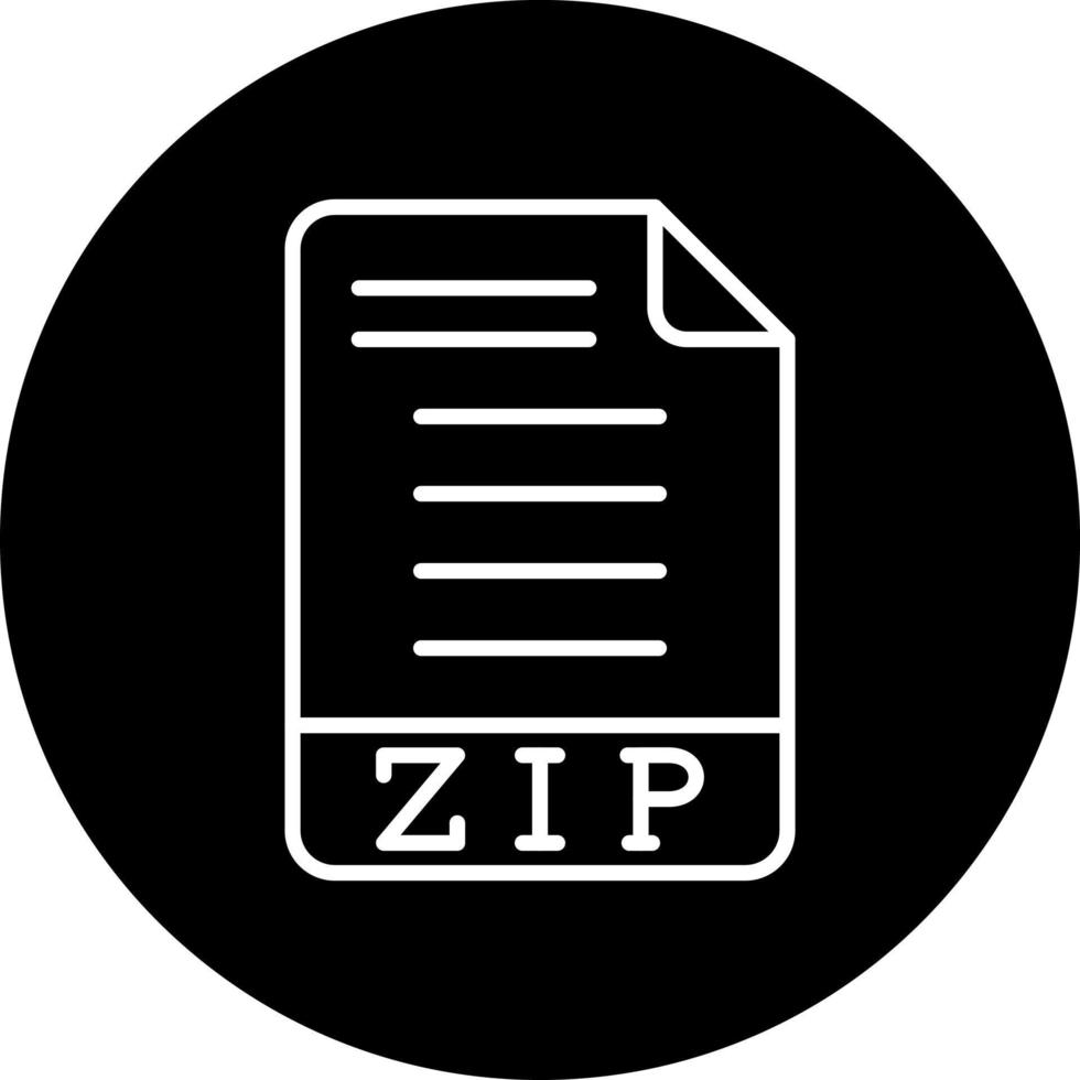Zip *: français vecteur icône style