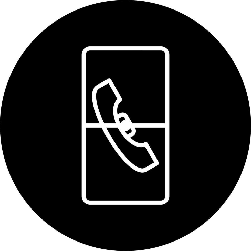 mobile appel vecteur icône style