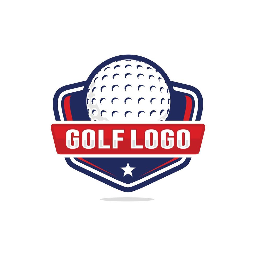 le golf logo conception vecteur