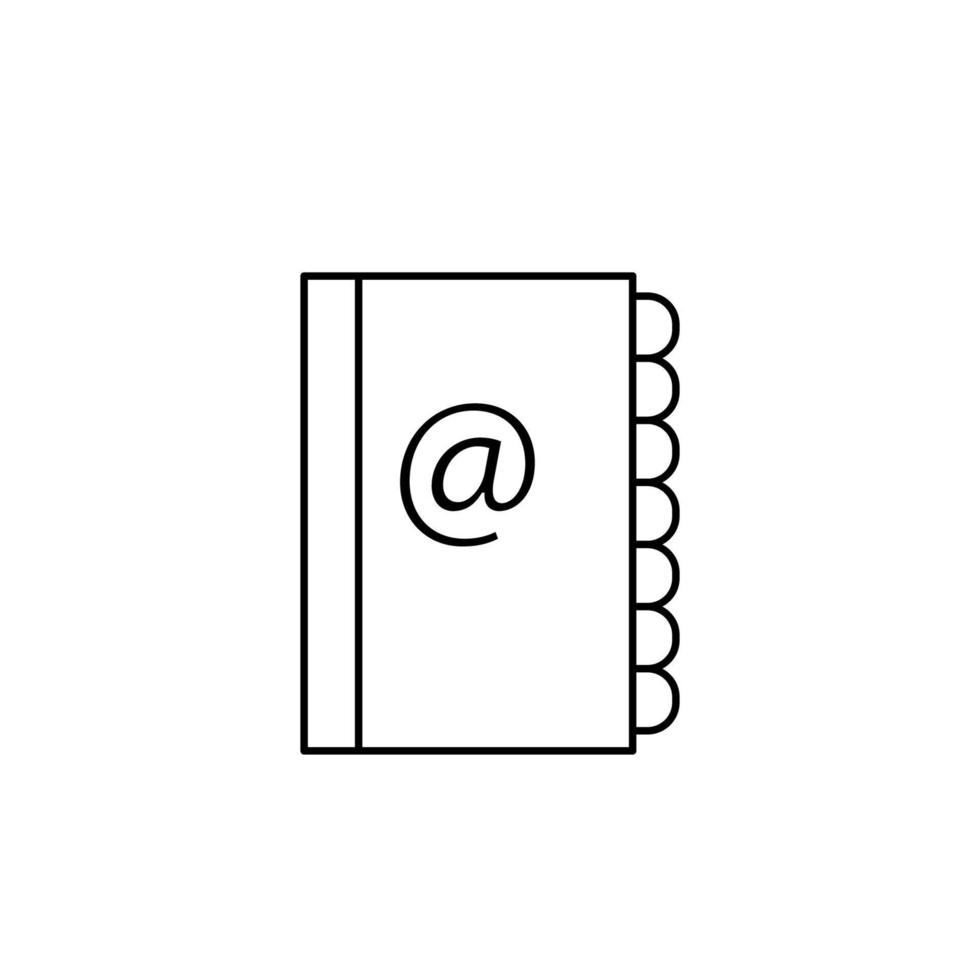 carnet de notes, email vecteur icône