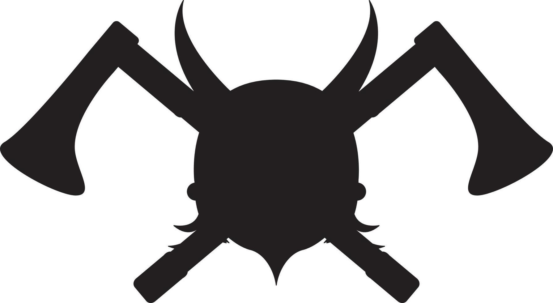 viking silhouette avec franchi axes vecteur