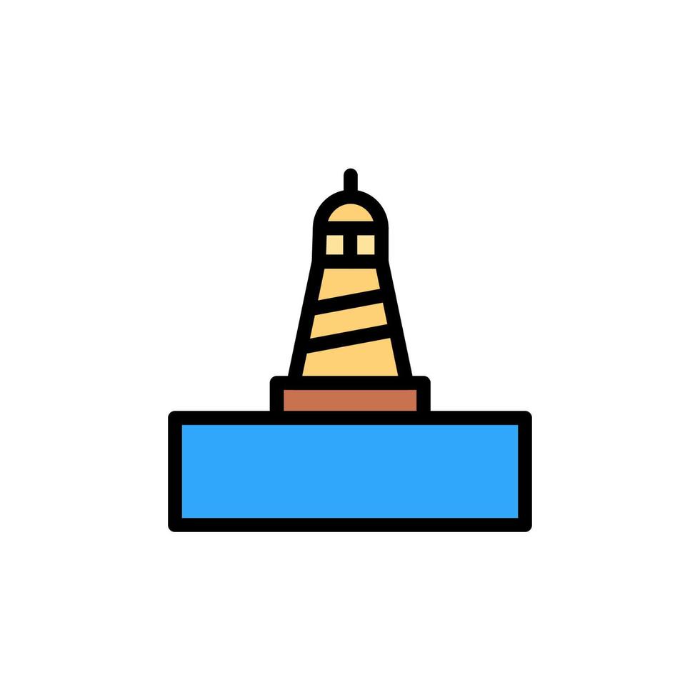 phare, océan vecteur icône