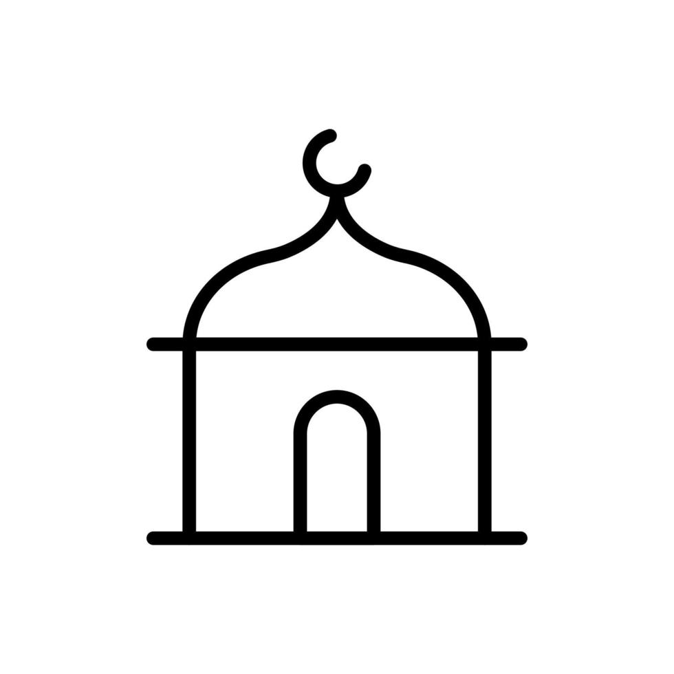 mosquée Ramadan vecteur icône