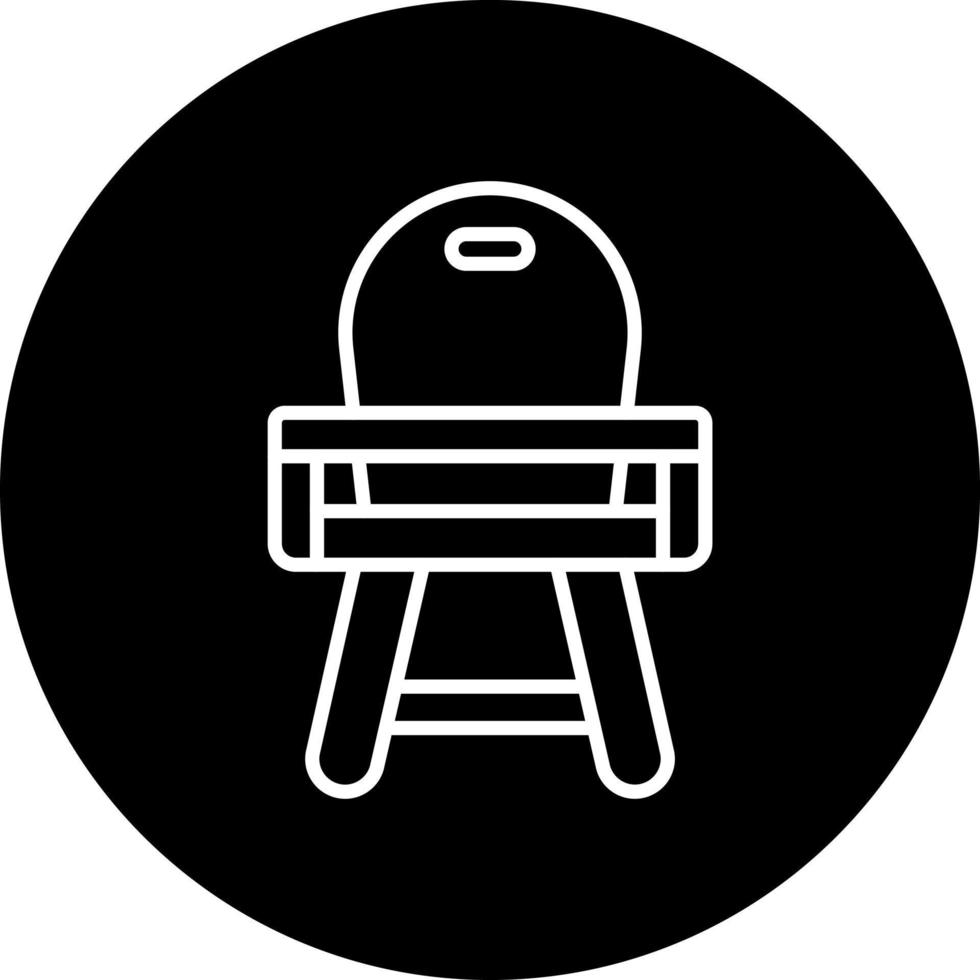 bébé chaise vecteur icône style