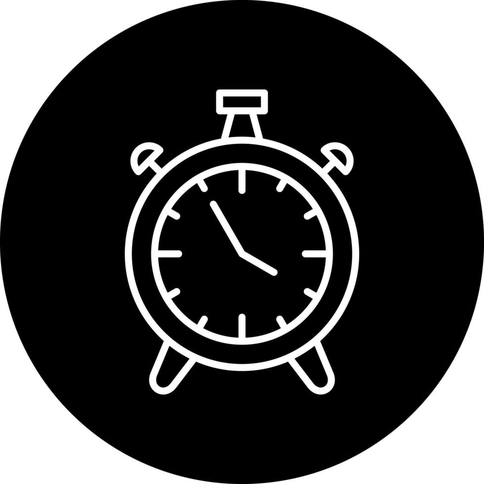 alarme l'horloge vecteur icône style
