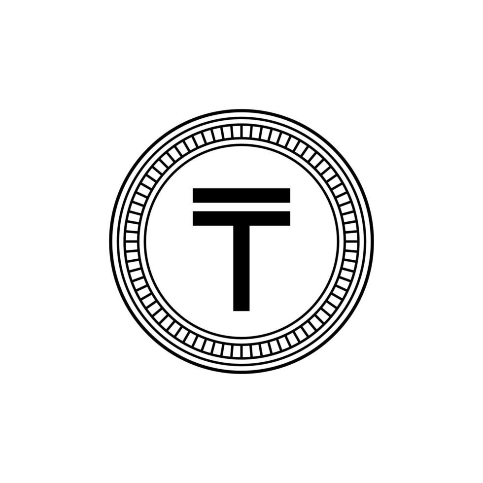 kazakhstan devise symbole, kazakhstani tene icône, kzt signe. vecteur illustration