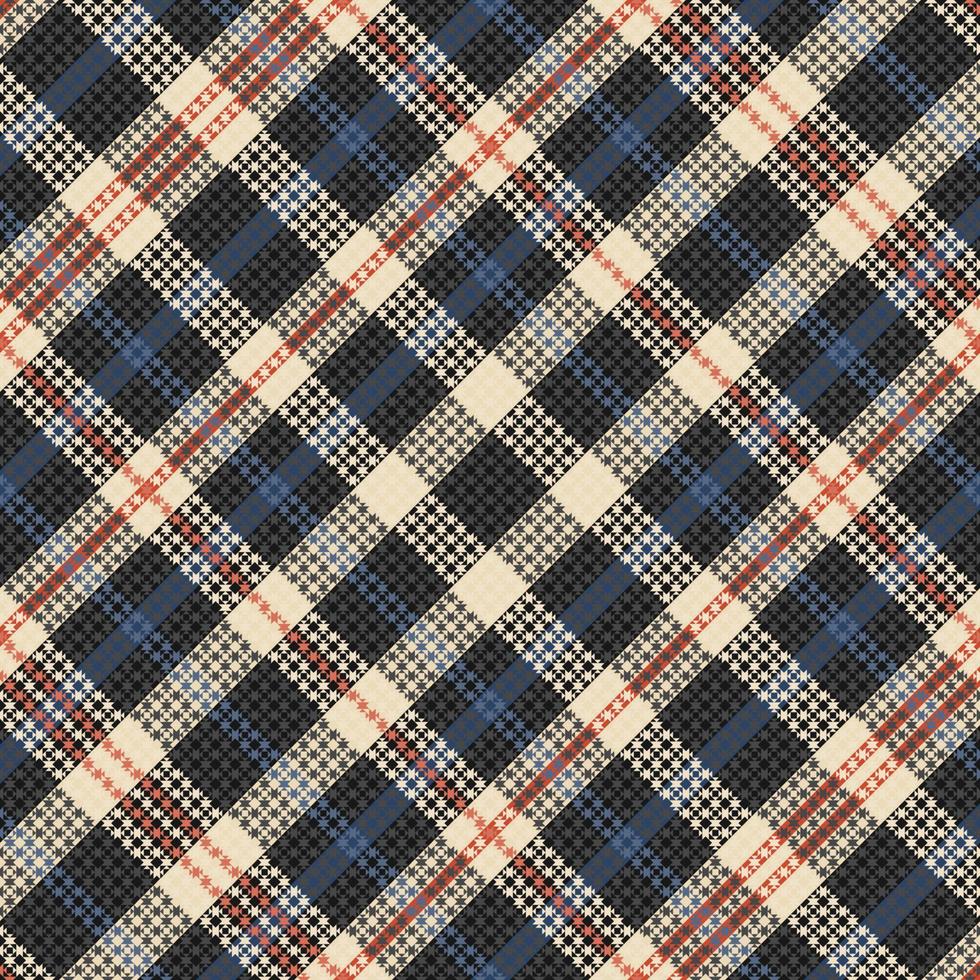 motif de couleur halloween tartan ou plaid. vecteur