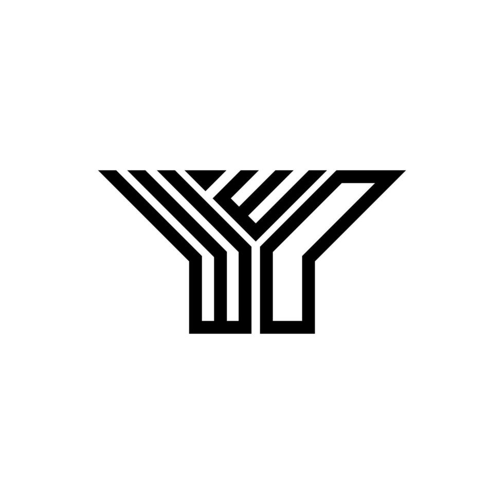 wwd letter logo design créatif avec graphique vectoriel, wwd logo simple et moderne. vecteur