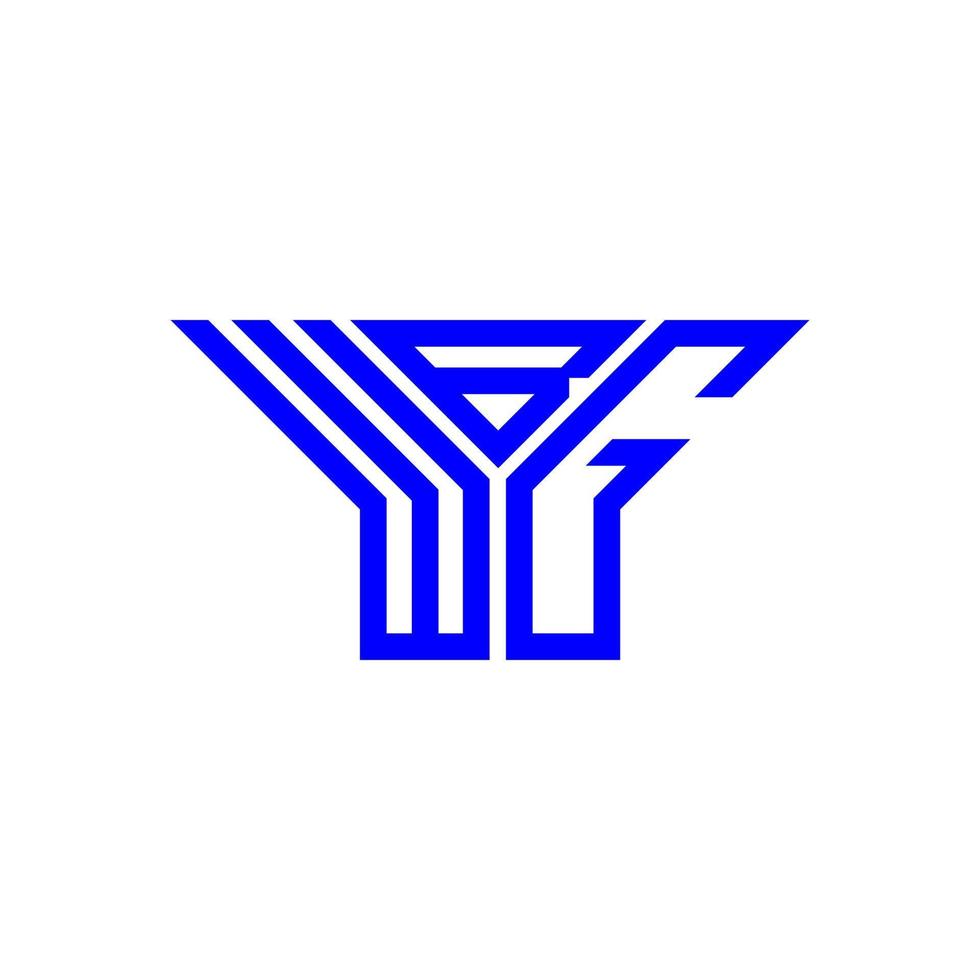conception créative du logo wbg letter avec graphique vectoriel, logo wbg simple et moderne. vecteur