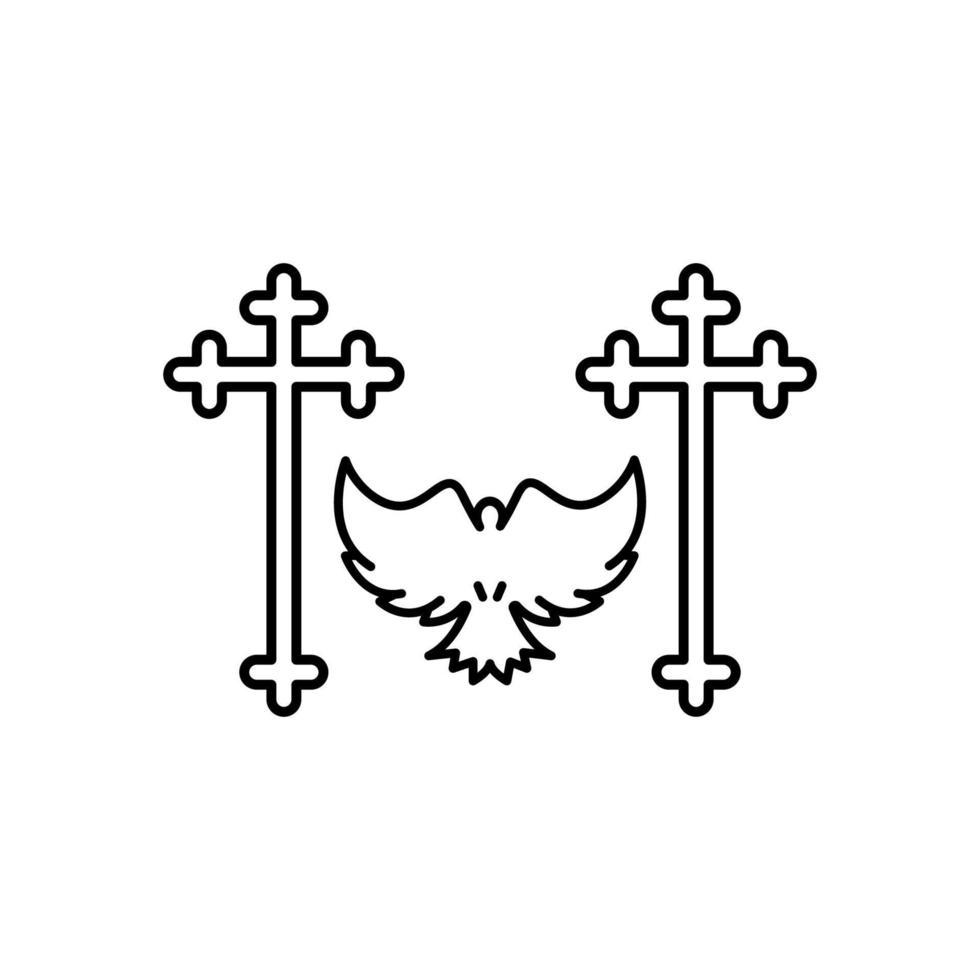 saint fantôme, christianisme vecteur icône