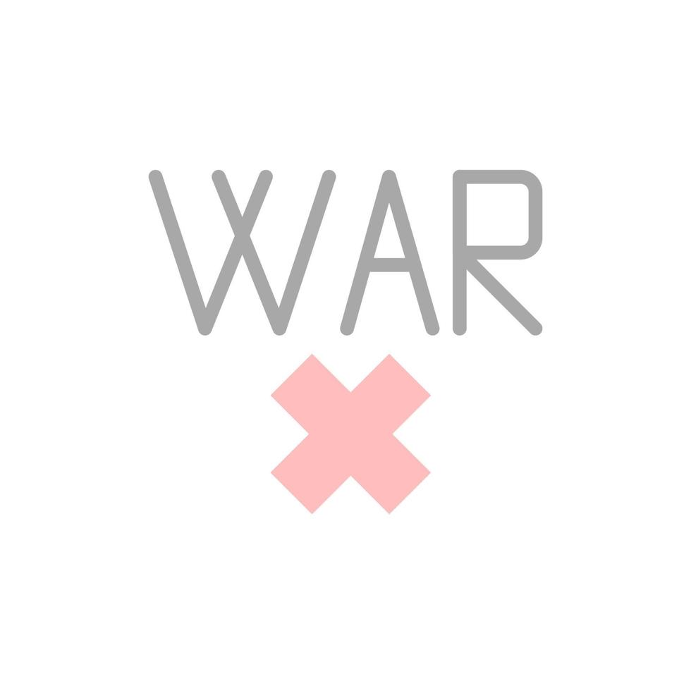 guerre, interdire vecteur icône
