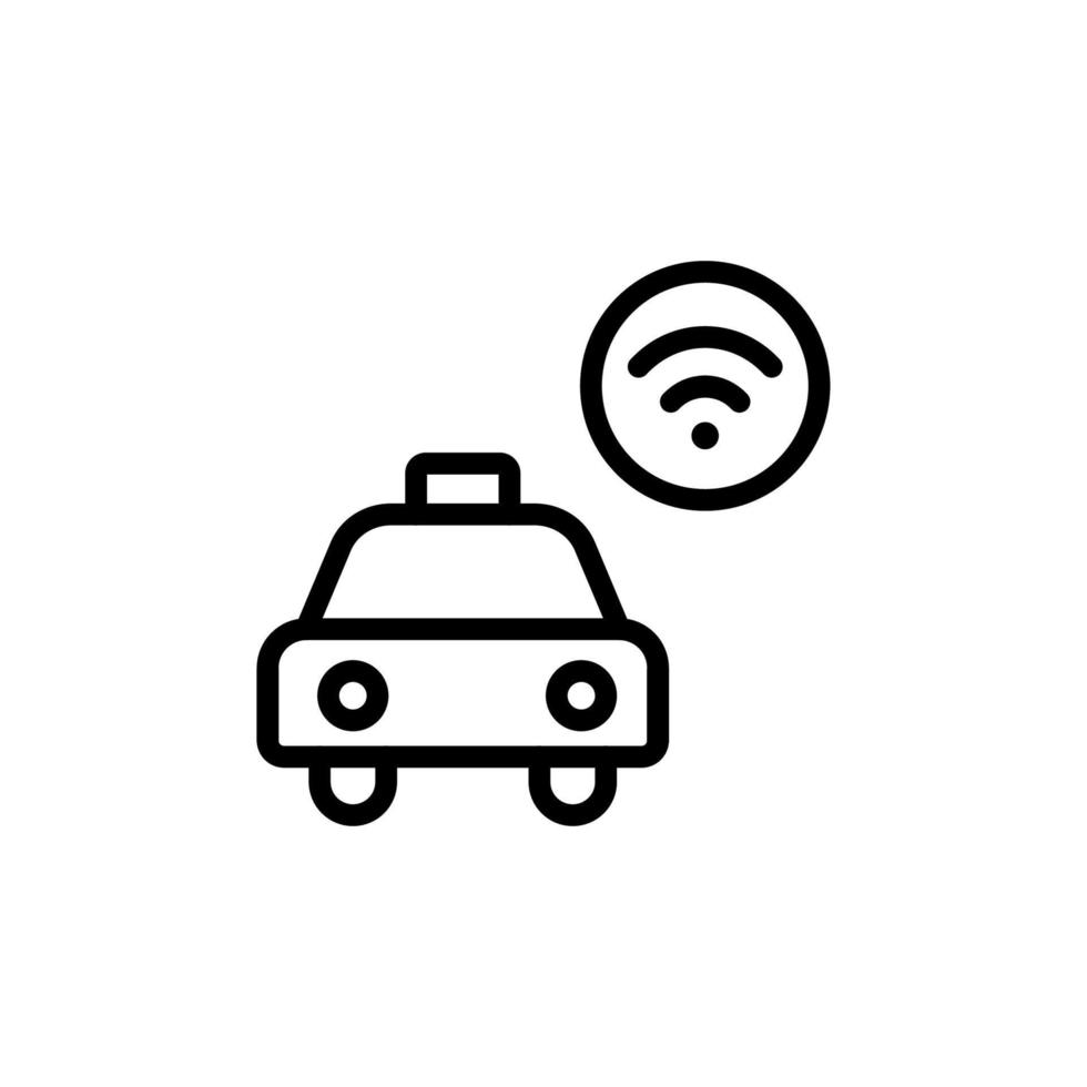 Taxi, Wifi vecteur icône