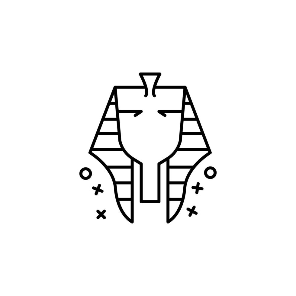 pharaon Egypte ethnique vecteur icône
