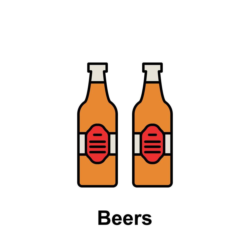 bières, de l'alcool vecteur icône