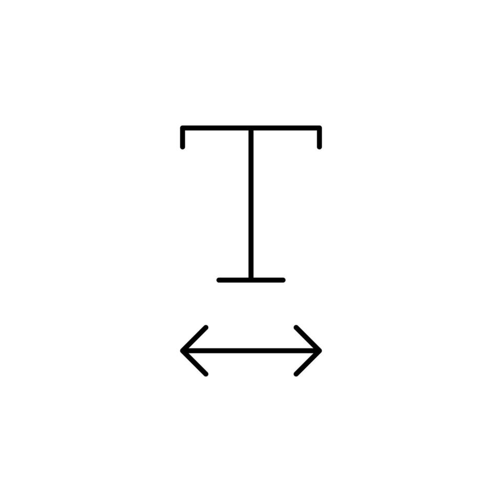 format, hauteur, doubler, texte vecteur icône