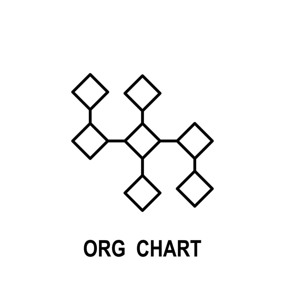 organisationnel graphique vecteur icône